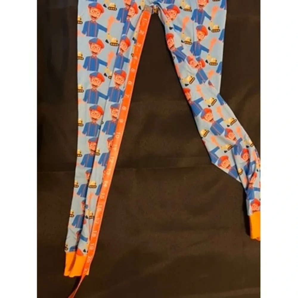 Trendy Tots Blippi Bamboo Pajamas Set Blue Orange Boys Size 7-8T Visco Sleepwear